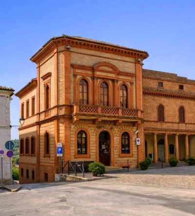 Montecarotto – Centro storico, Piazza del Teatro
