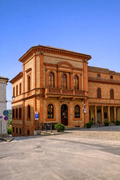Montecarotto – Centro storico, Piazza del Teatro